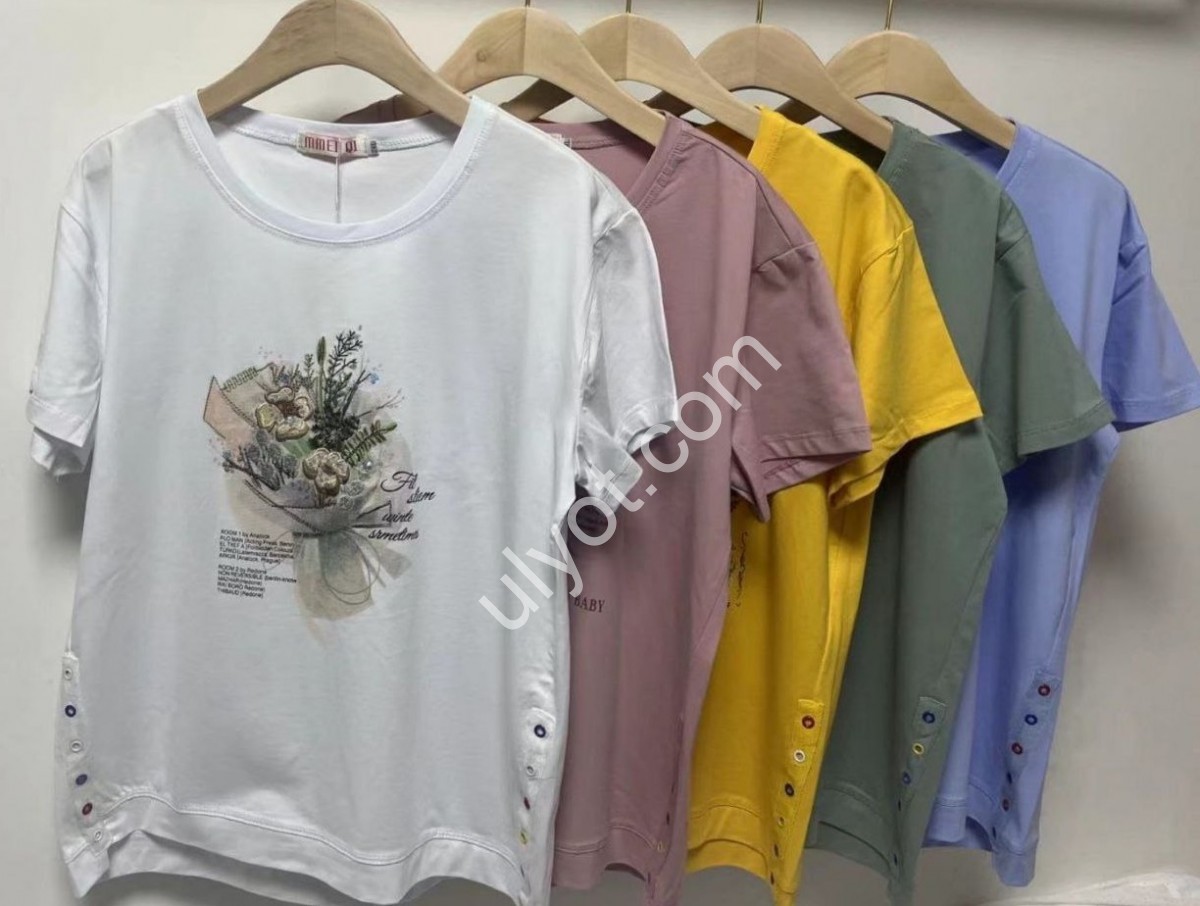 ФУТБОЛКА (2XL-5XL) ГОЛУБОЙ 2303