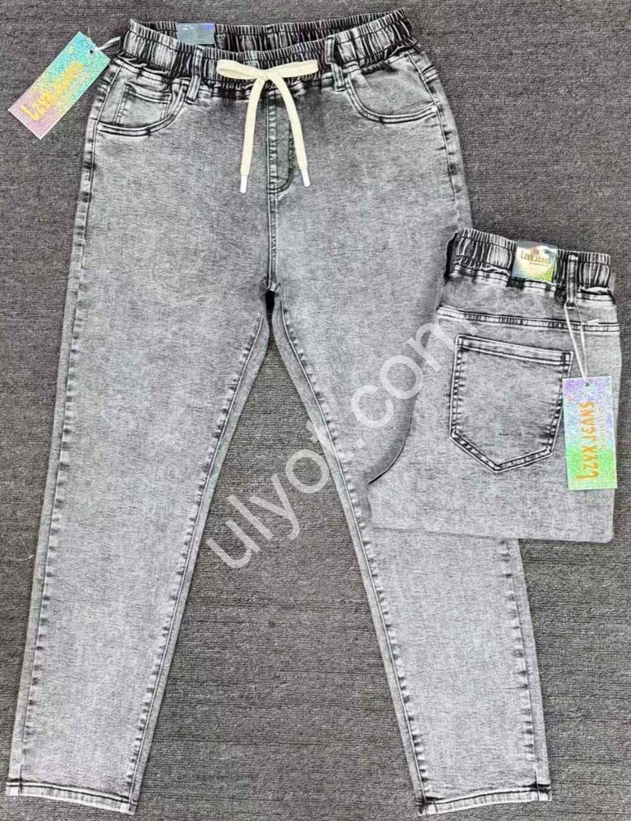 ДЖИНСЫ LZYX (32-38) СЕРЫЙ 88281