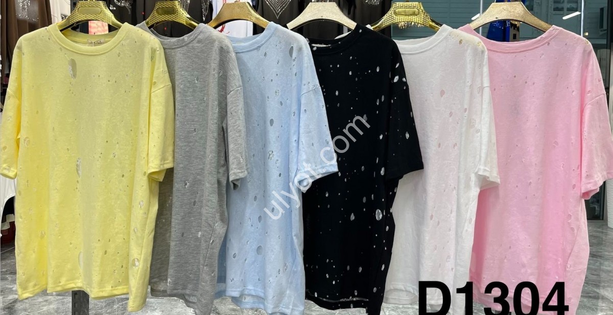 ФУТБОЛКА (OVER SIZE) МИКС D1304