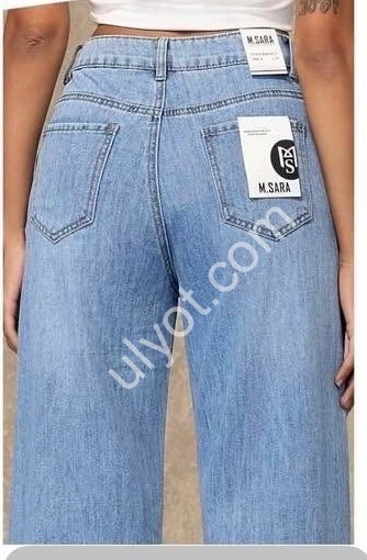 ДЖИНСИ M.SARA (XS-XL) БЛАКИТНИЙ 2636-5