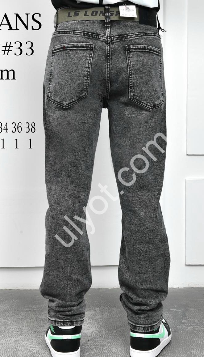 Фото 1 ДЖИНСЫ LS JEANS (29-38) ГРАФИТ 964-3