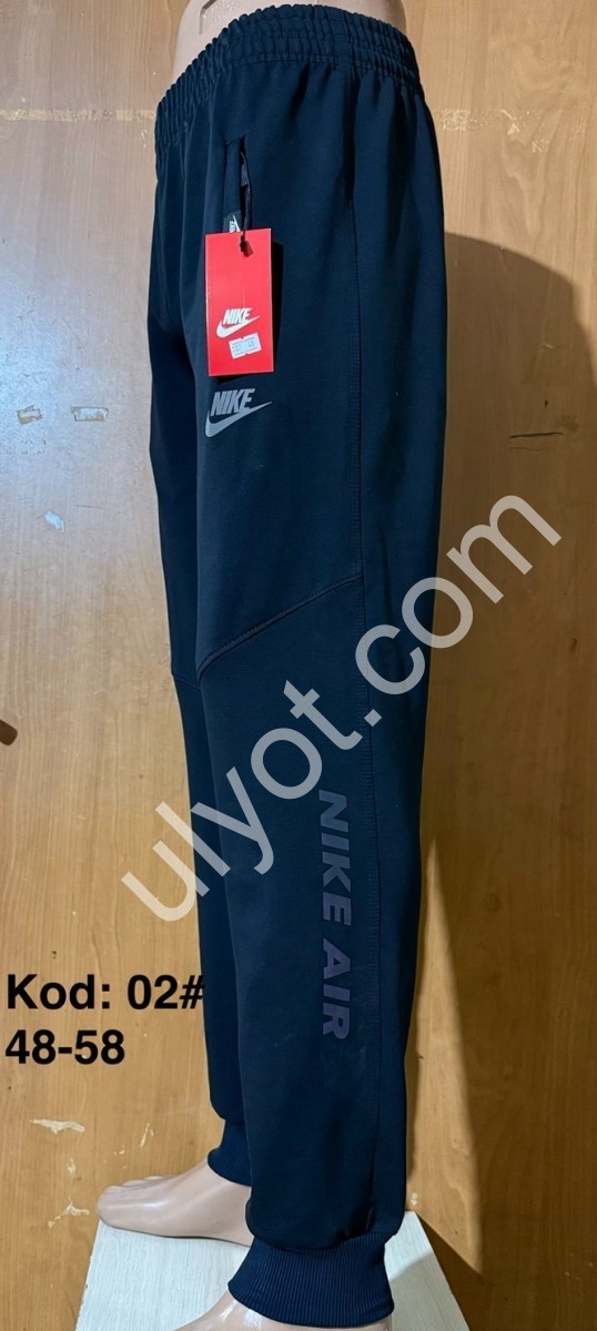 СПОРТ.ШТАНЫ N02 (48-58) МАНЖЕТ Т.СИНИЙ 02