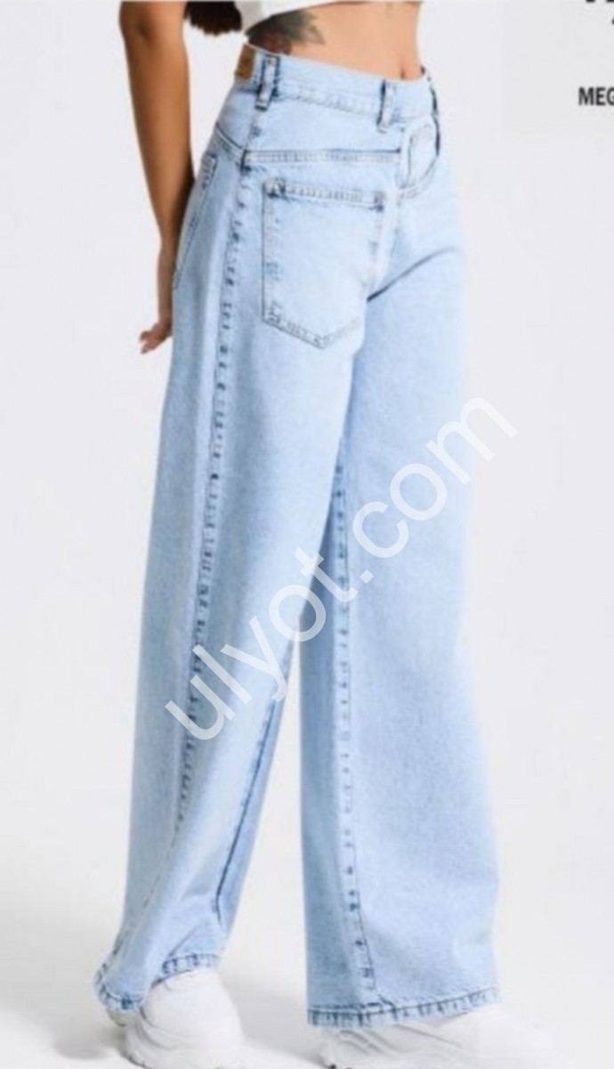 ДЖИНСЫ IT'S BASIC (34-42) ГОЛУБОЙ 4740/4s6/3