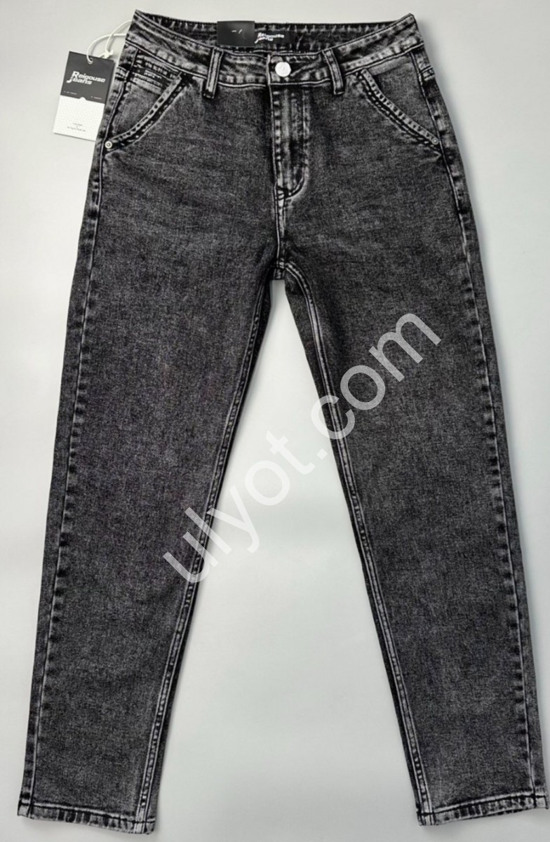 ДЖИНСИ REIGOUSE (29-36) MOM ГРАФІТ 6719