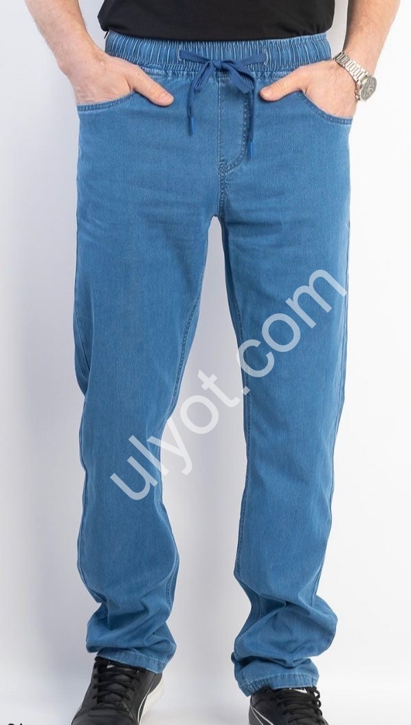 ДЖИНСЫ BASANJIU (32-40) СИНИЙ 128-2