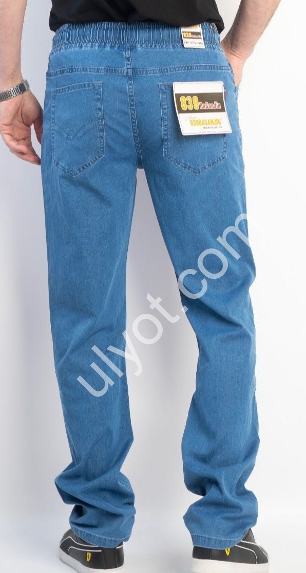 ДЖИНСЫ BASANJIU (32-40) СИНИЙ 128-2