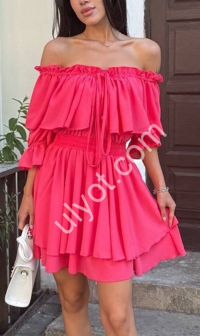 СУКНЯ (42-48) КОРАЛ 3114