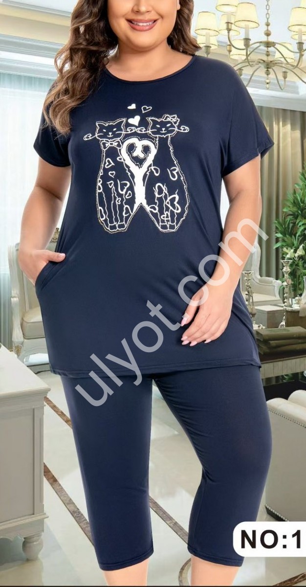 КОСТЮМ (58-66) Т.СИНІЙ 1628