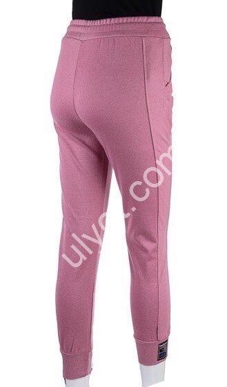 СПОРТ.ШТАНЫ (S-2XL) МАНЖЕТ РОЗОВЫЙ 1811