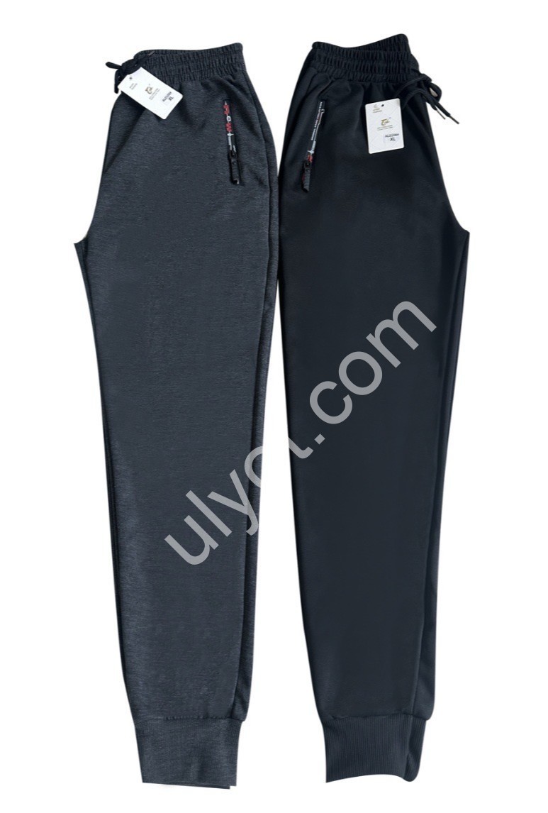 СПОРТ. ШТАНИ (XL-5XL) МАНЖЕТ ЧОРНИЙ AL0108