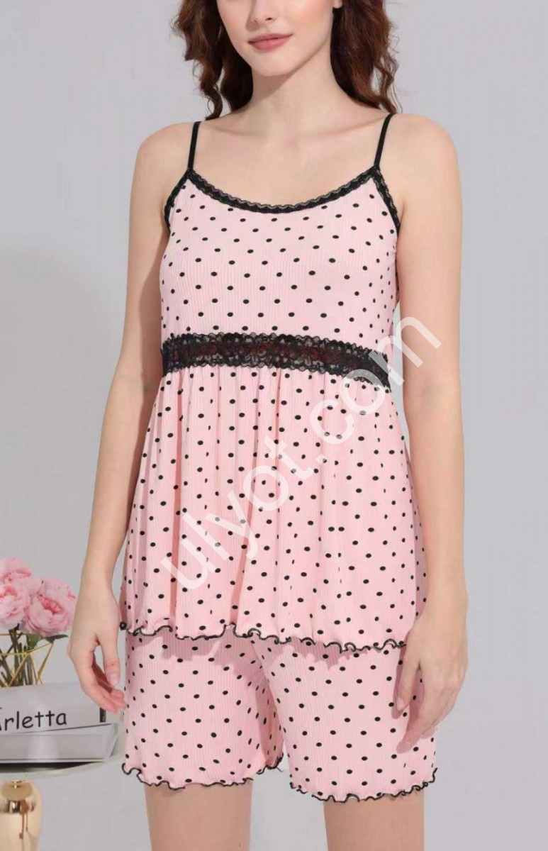 ПИЖАМА (M-3XL) РОЗОВЫЙ 70426