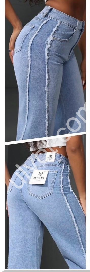 ДЖИНСЫ M.SARA (XS-XL) ГОЛУБОЙ 3876