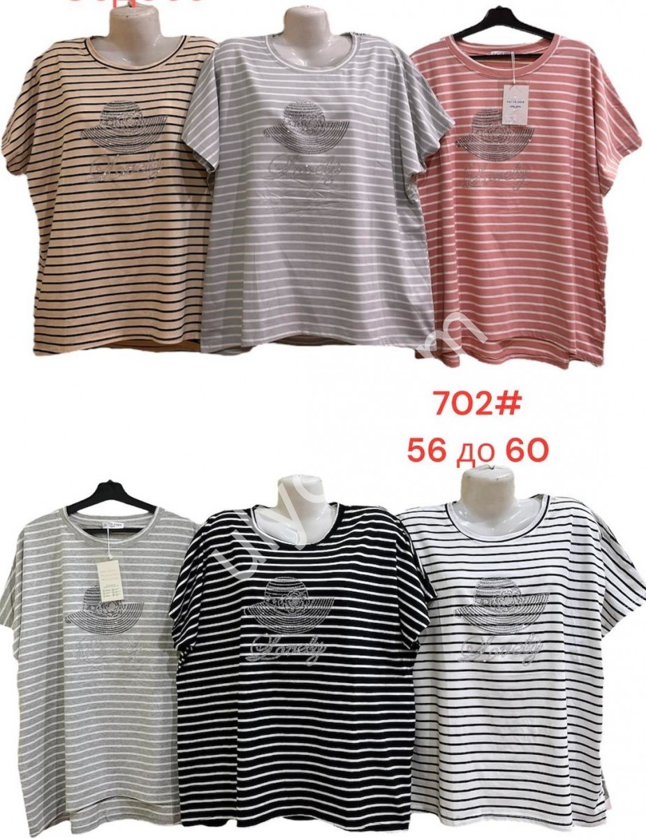 ФУТБОЛКА (ONESIZE 56-60) МИКС 702