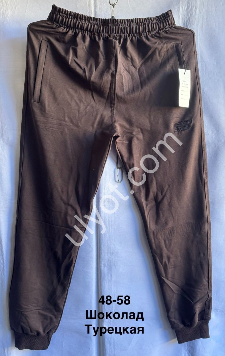СПОРТ.ШТАНЫ NB02 (48-58) МАНЖЕТ ШОКОЛАД 