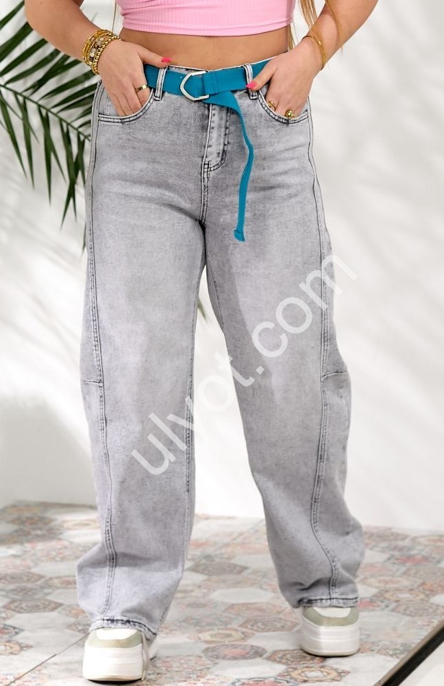 ДЖИНСЫ LIANA (30-36) СВ.СЕРЫЙ 602