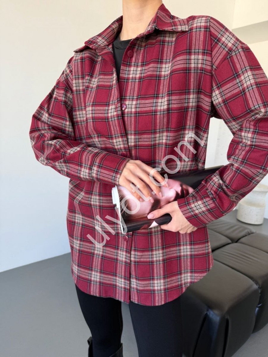 Фото 2 РУБАШКА (42-52) БОРДО 821