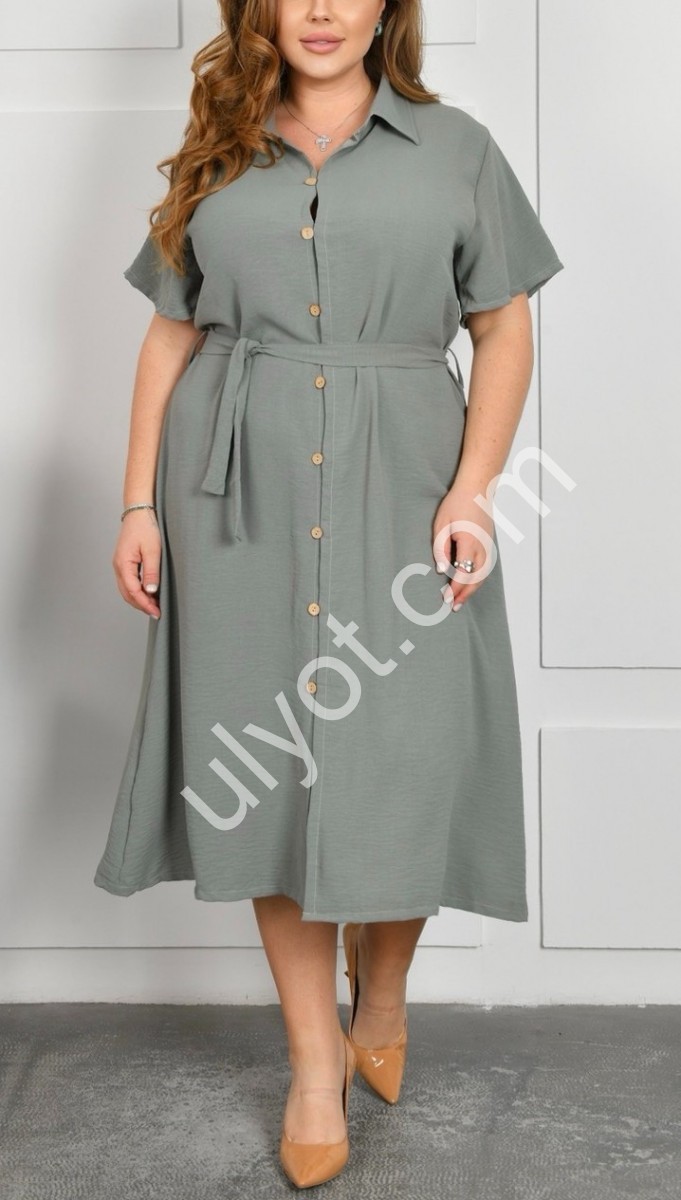 СУКНЯ (2XL-4XL) СІРИЙ A18