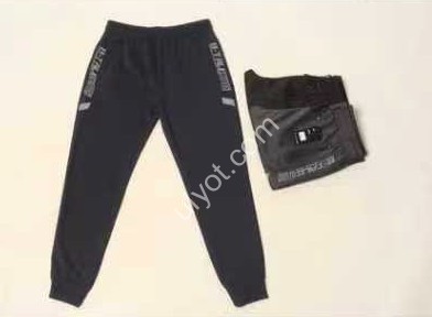 ШТАНЫ (М-3XL) МАНЖЕТ Т.СЕРЫЙ 2811