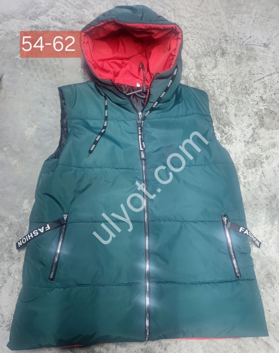 ЖИЛЕТКА (54-62) ЗЕЛЕНЫЙ 