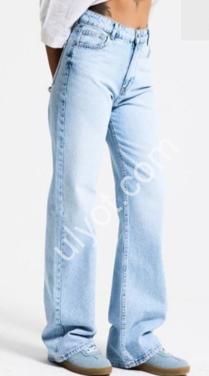 ДЖИНСЫ IT'S BASIC (34-42) ГОЛУБОЙ 2478/4s6/3