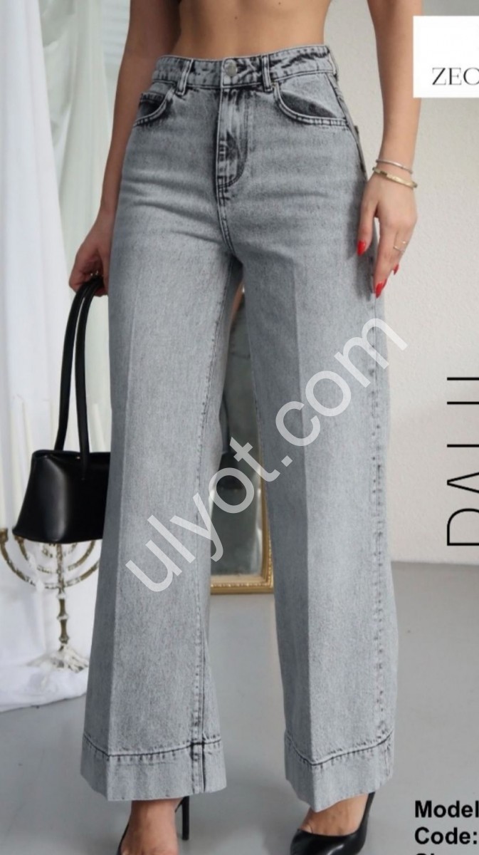 ДЖИНСЫ ZEO BASIC (34-42) СЕРЫЙ 5291
