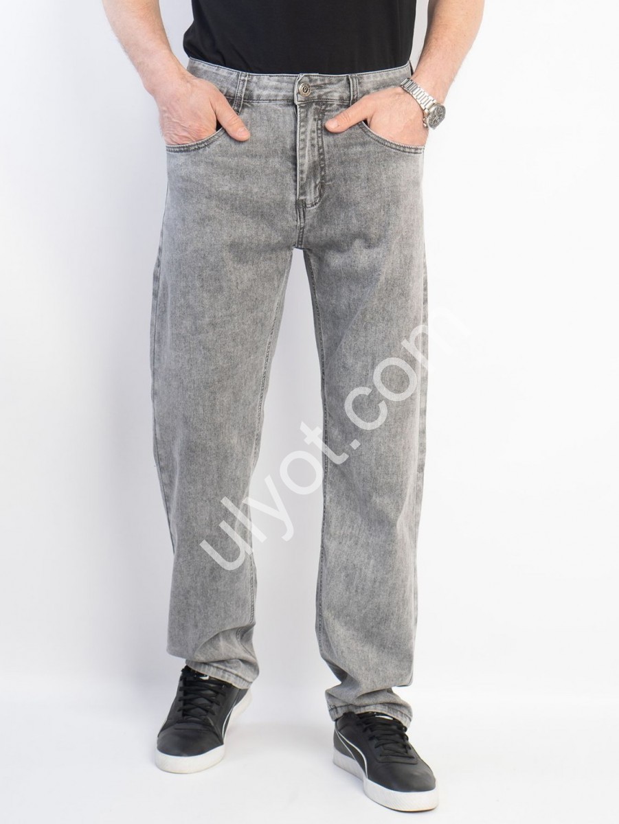 ДЖИНСЫ CAPTAIN (32-42) СВ.СЕРЫЙ 19182