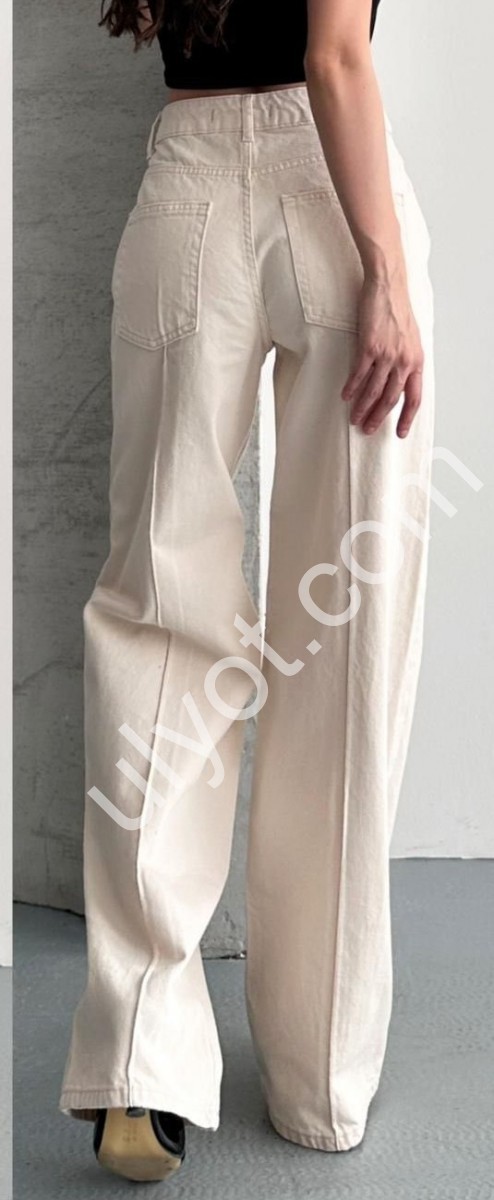 ДЖИНСЫ DK49 (34-40) СВ.БЕЖ 2182