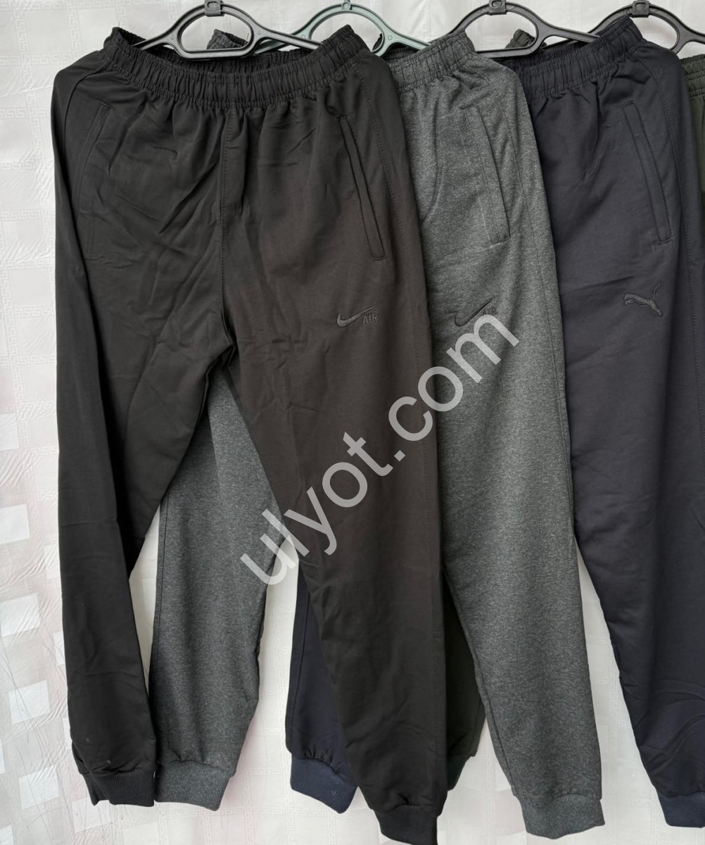 СПОРТ.ШТАНЫ N02 (46-54) МАНЖЕТ ЧЕРНЫЙ 00M