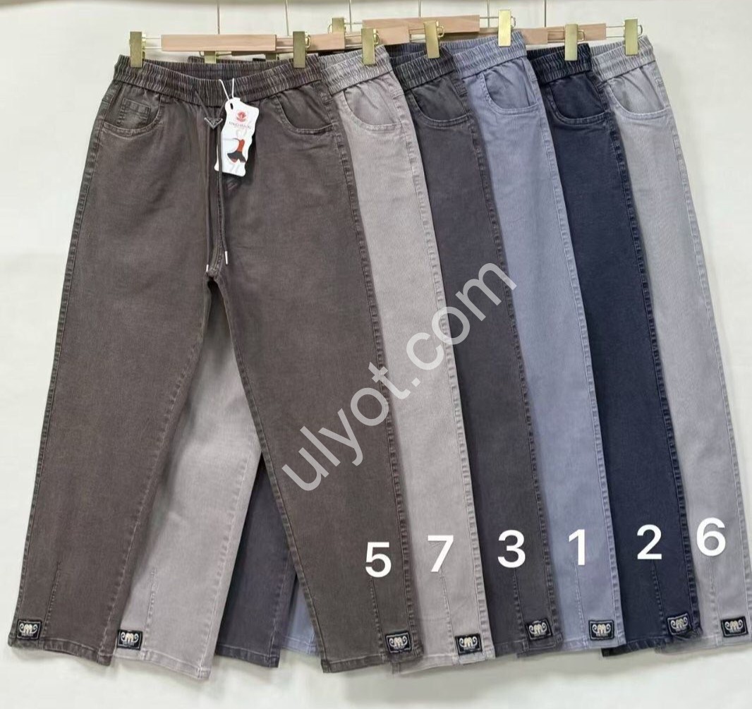 БРЮКИ (31-36) СЕРО-ГОЛУБОЙ A27-1