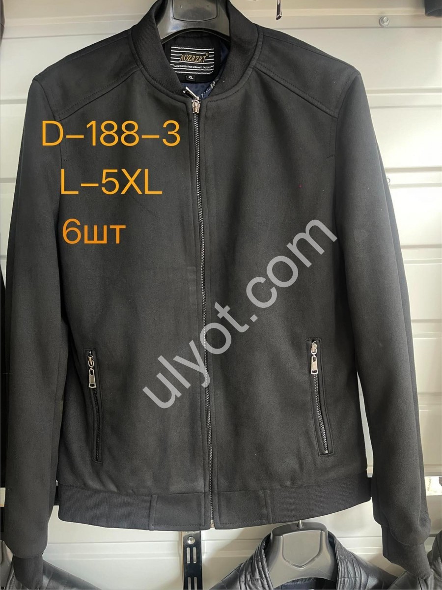 КУРТКА AOZRZRT (L-5XL) ЧОРНИЙ D-188-3