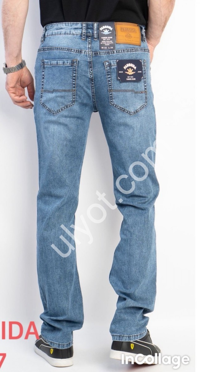 ДЖИНСЫ FANGSIDA (33-42) СИНИЙ 3177