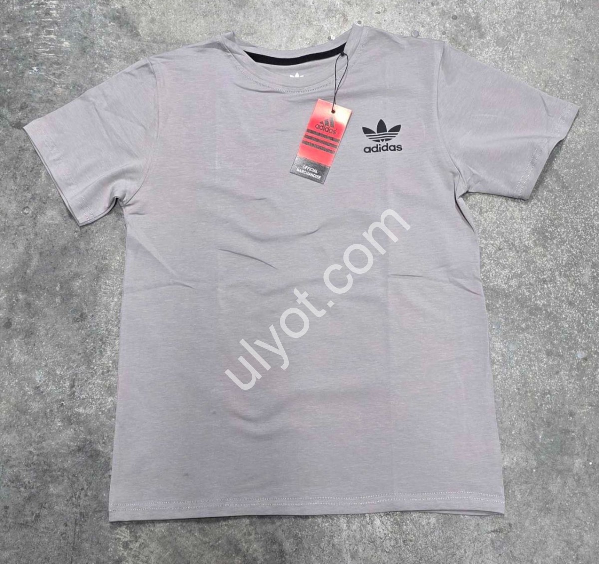 ФУТБОЛКА A01 (7-12 ЛЕТ) СВ.СЕРЫЙ 