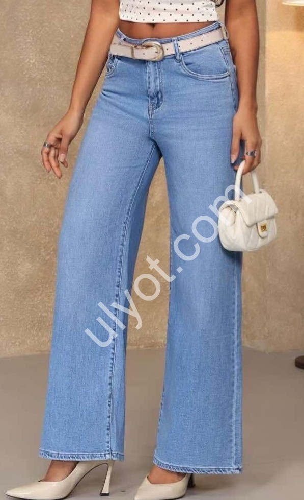 ДЖИНСЫ M.SARA (S-2XL) ГОЛУБОЙ 3131-4B