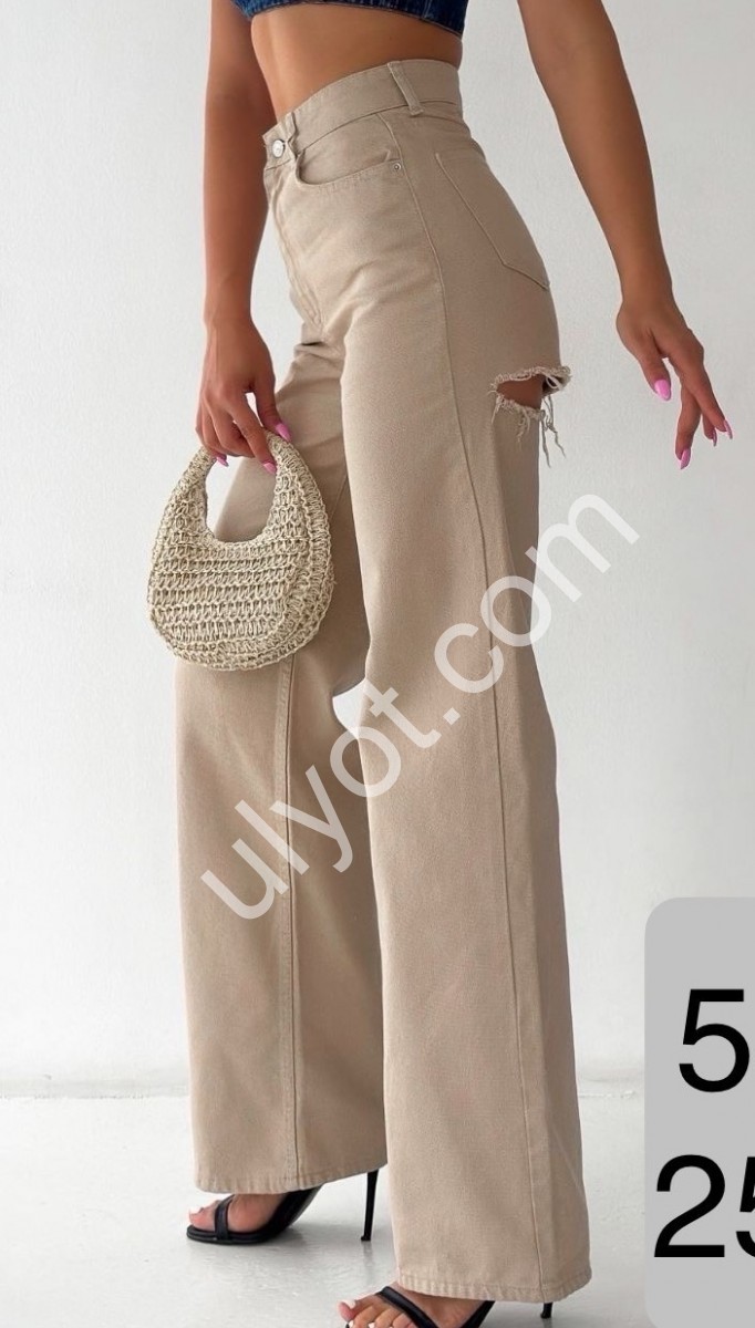 ДЖИНСЫ TOP SHOP (25-32) БЕЖ 5496