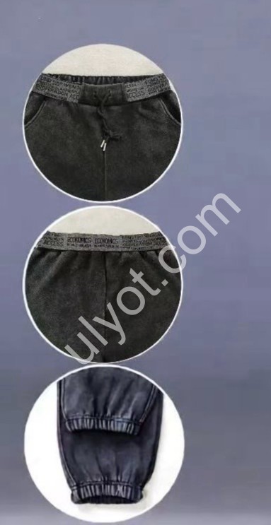 ШТАНИ (5XL-10XL) МАНЖЕТ ГРАФІТ 604