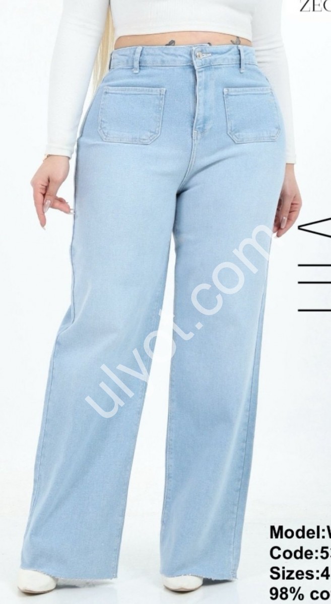 ДЖИНСИ ZEO BASIC (42-52) БЛАКИТНИЙ 5321