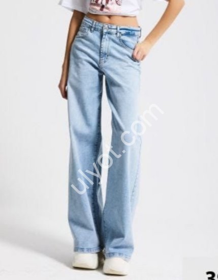 ДЖИНСЫ IT'S BASIC (34-42) ГОЛУБОЙ 3942/4s6/32