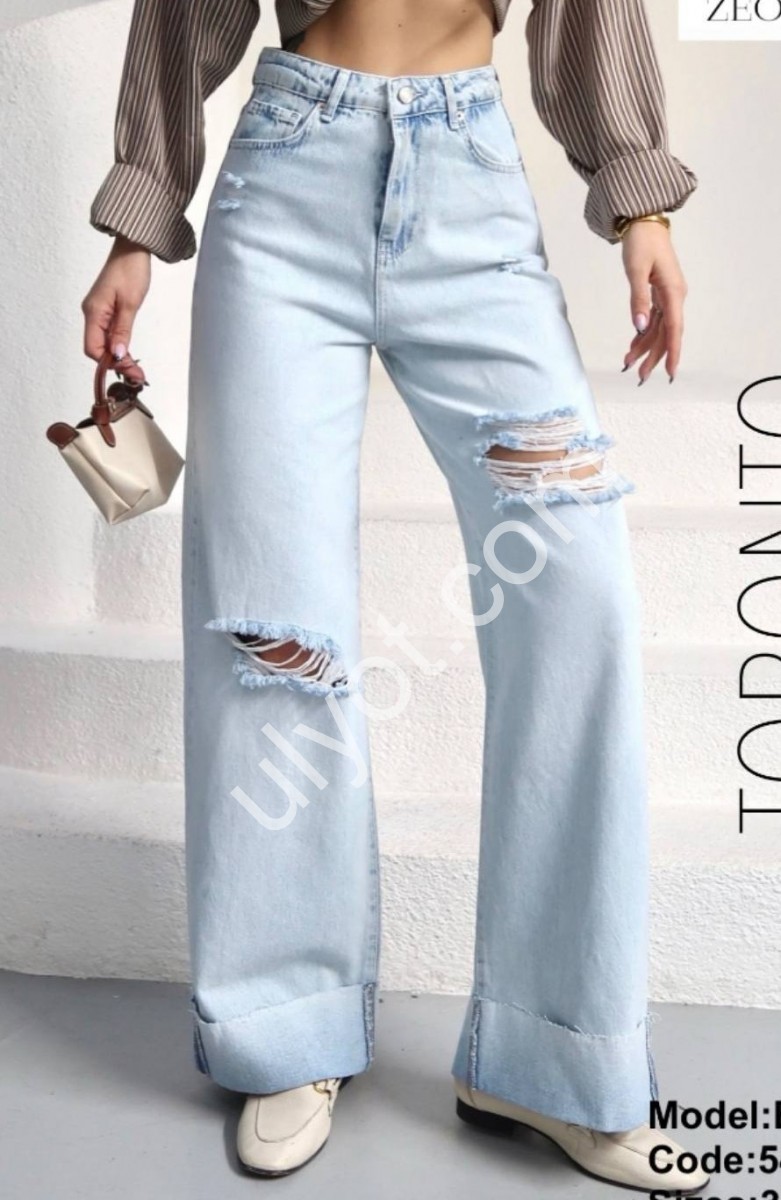 ДЖИНСИ ZEO BASIC (34-42) БЛАКИТНИЙ 5407