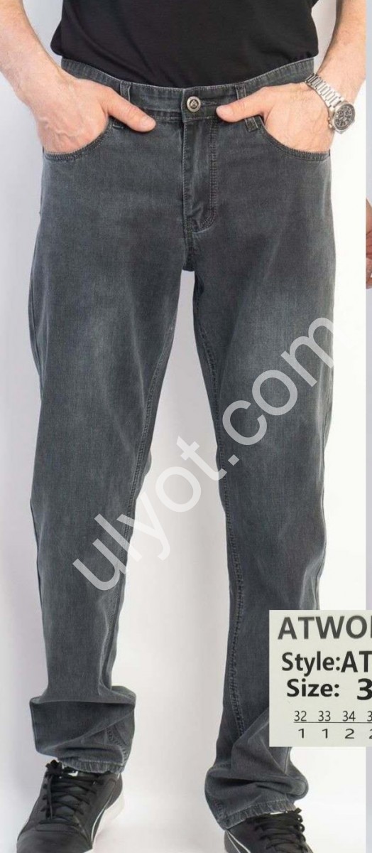 ДЖИНСИ ATWOLVES (32-40) СІРИЙ 6609