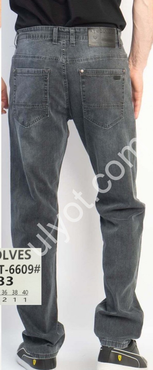 ДЖИНСИ ATWOLVES (32-40) СІРИЙ 6609