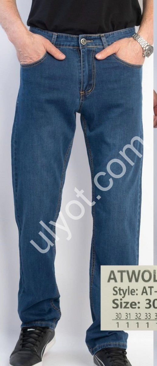 ДЖИНСЫ ATWOLVES (30-38) СИНИЙ 6613