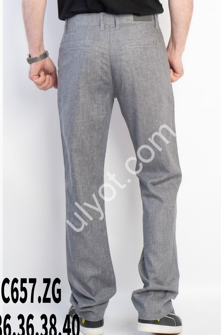 ШТАНИ BASANJIU (32-40) СІРИЙ 657