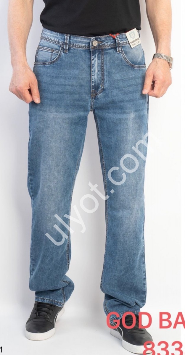 ДЖИНСИ GOD BARON (30-40) СИНІЙ 8334
