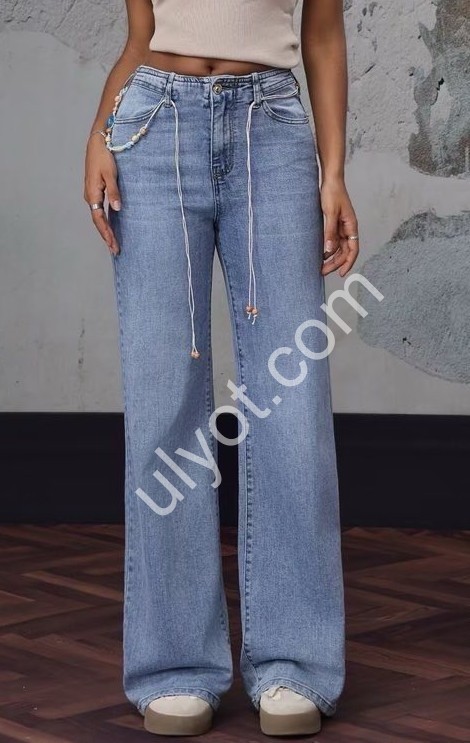 ДЖИНСЫ M.SARA (XS-XL) СИНИЙ 2701-H