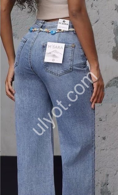 ДЖИНСЫ M.SARA (XS-XL) СИНИЙ 2701-H