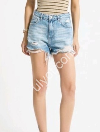 ШОРТЫ IT'S BASIC (34-42) ГОЛУБОЙ 4086/12s6/3