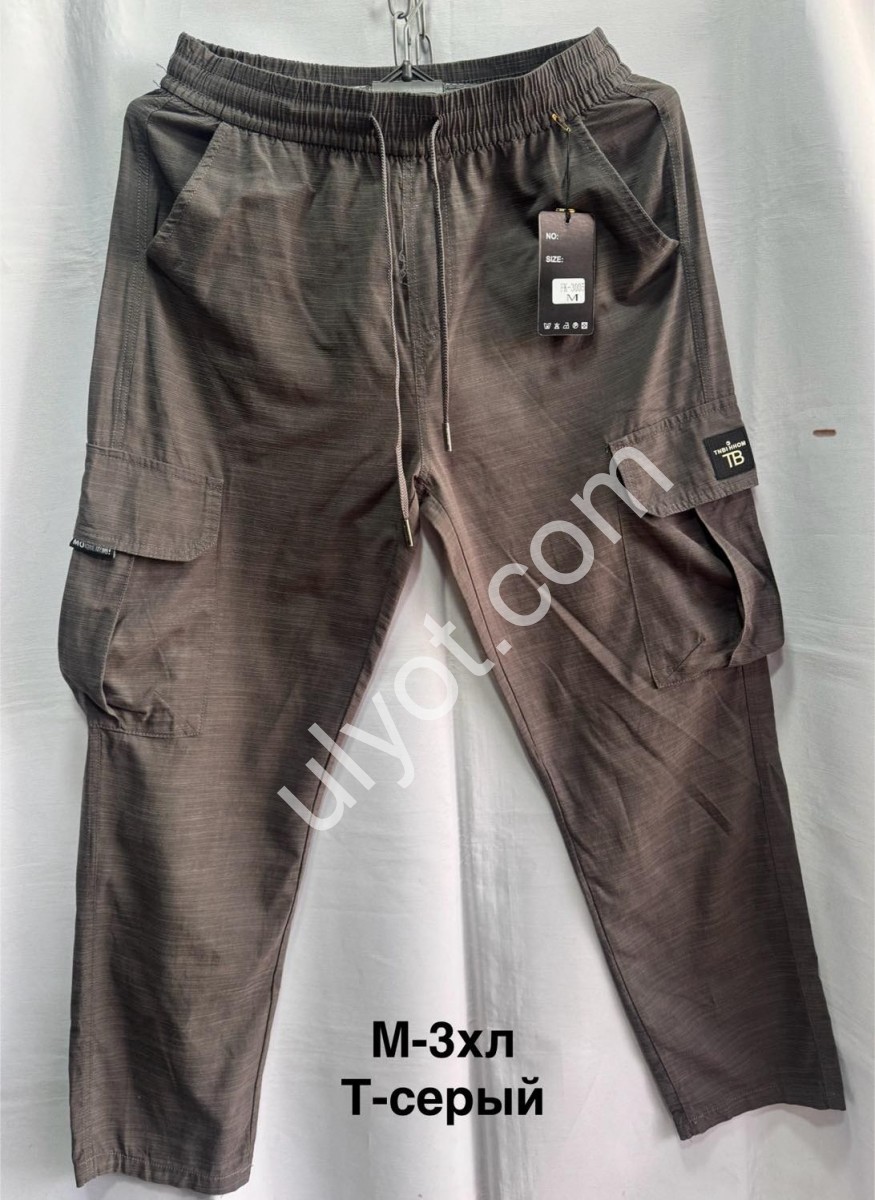 ШТАНИ (M-3XL) ПРЯМИЙ Т.СІРИЙ 3005