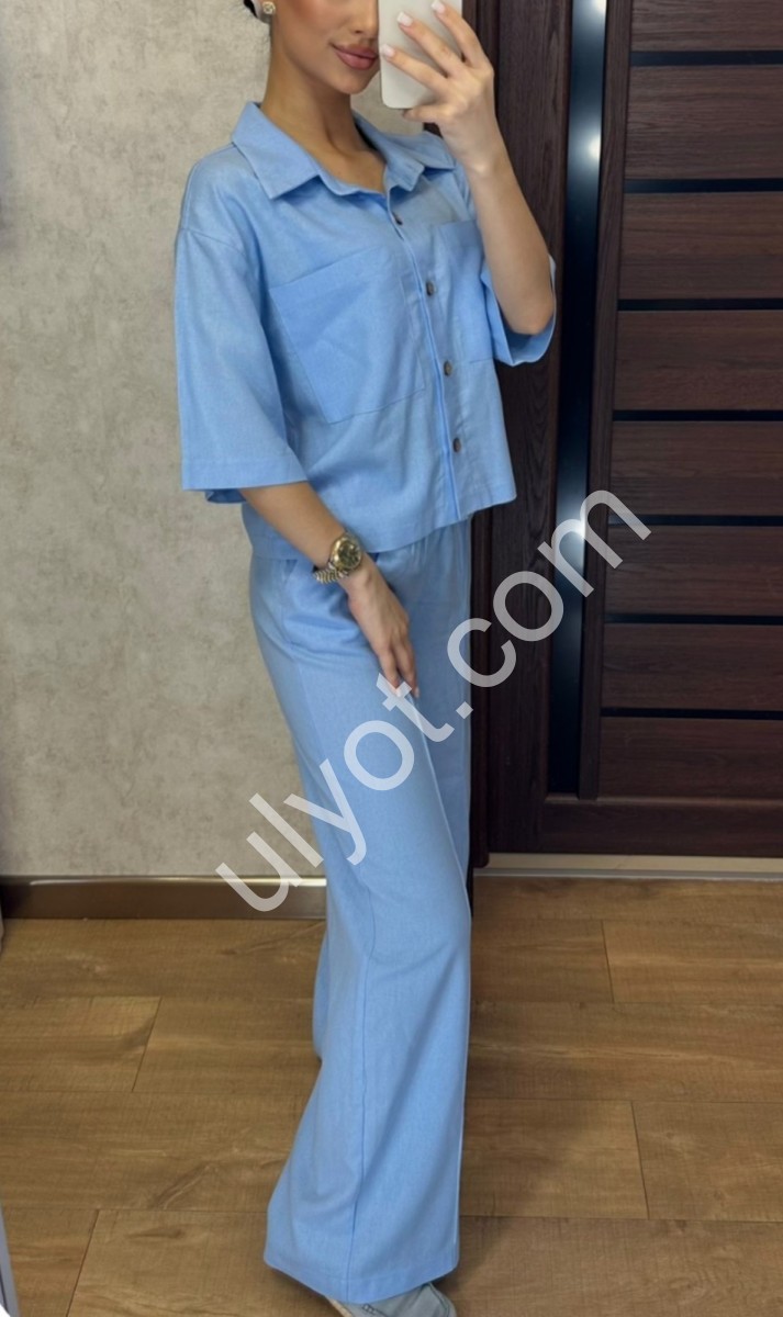 КОСТЮМ (42-48) БЛАКИТНИЙ 013