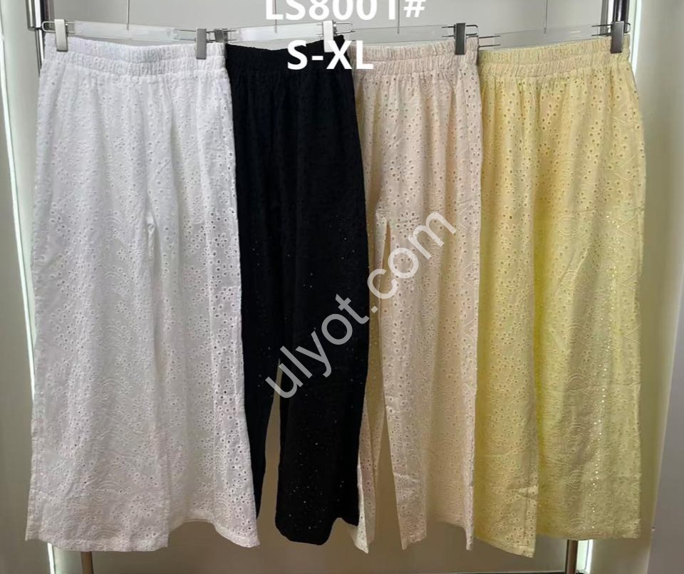 ШТАНЫ (44-50) ПРЯМОЙ ЧЕРНЫЙ LS8001