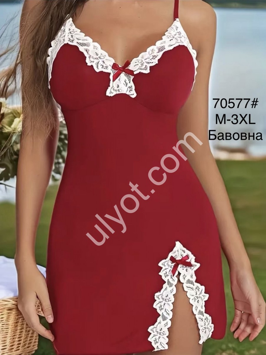 ПІЖАМА (M-3XL) БОРДО 70577